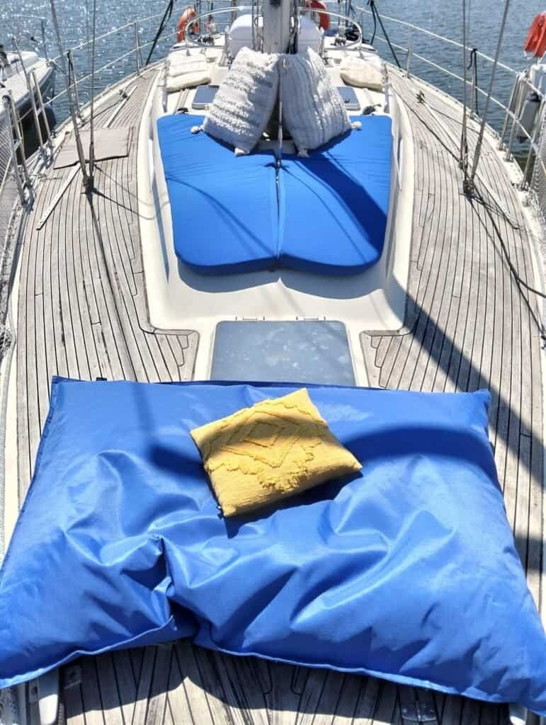 Ideal para apanhar sol enquanto se navega pelo Rio Tejo